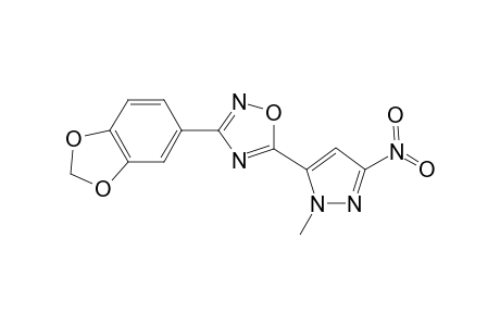 1,2,4-Oxadiazole, 3-(1,3-benzodioxol-5-yl)-5-(1-methyl-3-nitro-1H-pyrazol-5-yl)-