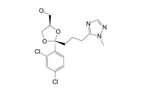 cis-[2-(2,4-DICHLOROPHENYL)-2-[3-[1-METHYL-5-(1,2,4-TRIAZOLYL)]-PROPYL]-4-(HYDROXYMETHYL)]-1,3-DIOXOLANE