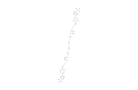 3-[4-[3-[3-[2-[2-[2-[[5-[3-[2,6-dimethyl-4-[5-(trifluoromethyl)-1,2,4-oxadiazol-3-yl]phenoxy]propyl]-1,2-oxazol-3-yl]methoxy]ethoxy]ethoxy]ethoxymethyl]-1,2-oxazol-5-yl]propoxy]-3,5-dimethylphenyl]-5-(trifluoromethyl)-1,2,4-oxadiazole