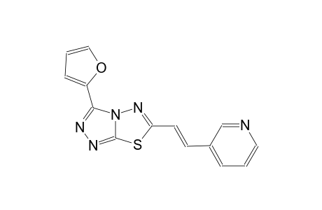 [1,2,4]triazolo[3,4-b][1,3,4]thiadiazole, 3-(2-furanyl)-6-[(E)-2-(3-pyridinyl)ethenyl]-