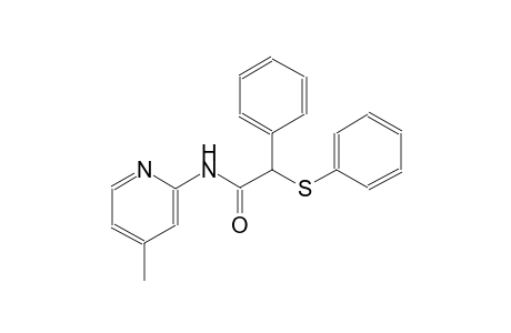 N-(4-methyl-2-pyridinyl)-2-phenyl-2-(phenylsulfanyl)acetamide