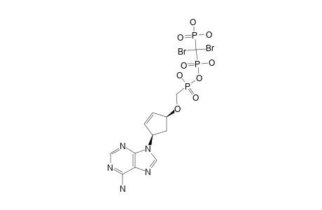 9-[4-(DIBROMOMETHYLDIPHOSPHONYL)-OXYPHOSPHONYLMETHOXY)-CYCLOPENT-2-ENYL]-ADENINE