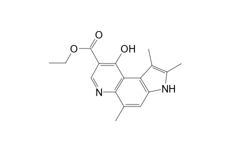 3H-Pyrrolo[3,2-f]quinoline-8-carboxylic acid ethyl ester, 9-hydroxy-1,2,5-trimethyl-