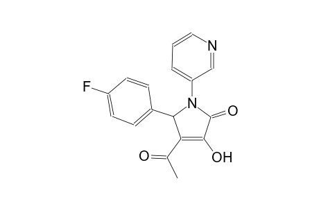 4-acetyl-5-(4-fluorophenyl)-3-hydroxy-1-(3-pyridinyl)-1,5-dihydro-2H-pyrrol-2-one