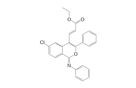 Ethyl (E)-3-[(Z)-6-Chloro-3-phenyl-1-(phenylimino)-1H-isochromen-4-yl]acrylate
