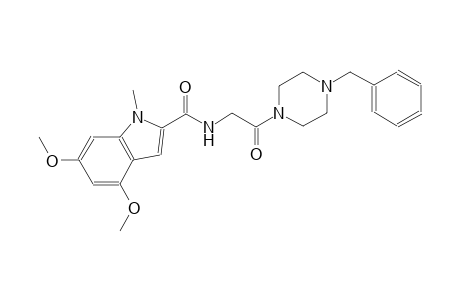 1H-indole-2-carboxamide, 4,6-dimethoxy-1-methyl-N-[2-oxo-2-[4-(phenylmethyl)-1-piperazinyl]ethyl]-