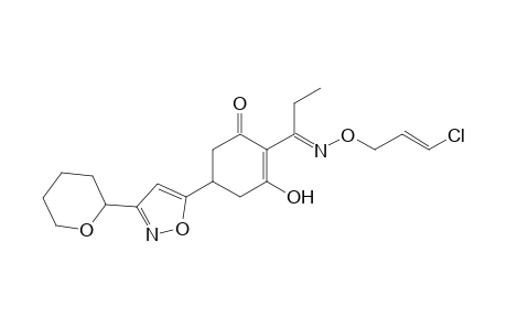 2-Cyclohexen-1-one, 2-[1-[[(3-chloro-2-propenyl)oxy]imino]propyl]-3-hydroxy-5-[3-(tetrahydro-2H-pyran-2-yl)-5-isoxazolyl]-