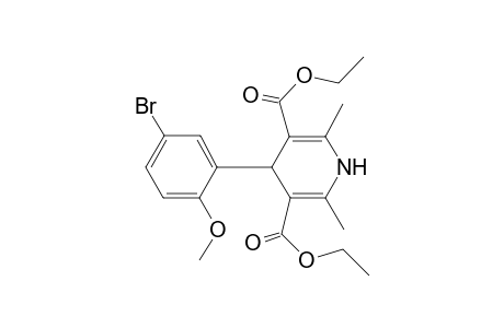 diethyl 4-(5-bromo-2-methoxyphenyl)-2,6-dimethyl-1,4-dihydro-3,5-pyridinedicarboxylate