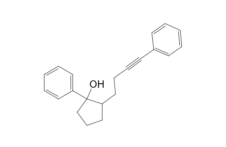 1-Phenyl-2-(4-phenylbut-3-yn-1-yl)cyclopentan-1-ol