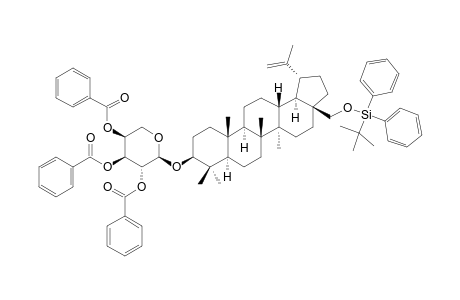 28-O-TERT.-BUTYLDIPHENYLSILYLBETULIN_3-BETA-O-2,3,4-TRI-O-BENZOYL-ALPHA-L-ARABINOPYRANOSIDE