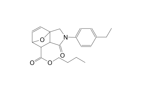 butyl 3-(4-ethylphenyl)-4-oxo-10-oxa-3-azatricyclo[5.2.1.0~1,5~]dec-8-ene-6-carboxylate