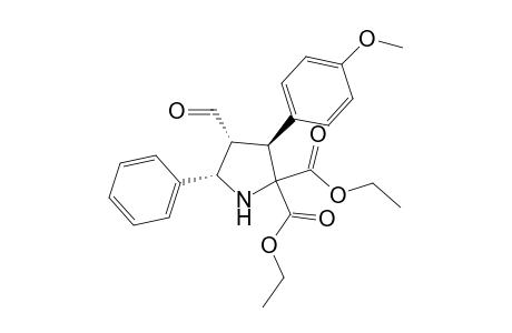 (3S,4R,5S)-5-phenyl-4-formyl-3-(p-methoxyphenyl)-pyrrolidine-2,2-diethylaminocarboxylate