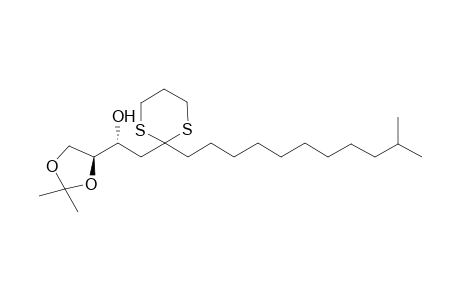 (1R)-1-[(4S)-2,2-dimethyl-1,3-dioxolan-4-yl]-2-[2-(10-methylundecyl)-1,3-dithian-2-yl]ethanol