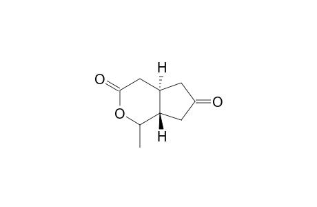 (4aR,7aS)-Tetrahydro-6-oxo-7.alpha.-methylcyclopenta[c]pyran-3(1H)-one