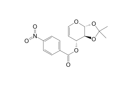.beta.-D-threo-Pent-4-enopyranose, 4-deoxy-1,2-O-(1-methylethylidene)-, 4-nitrobenzoate