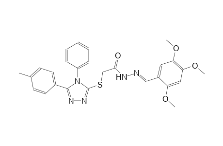 acetic acid, [[5-(4-methylphenyl)-4-phenyl-4H-1,2,4-triazol-3-yl]thio]-, 2-[(E)-(2,4,5-trimethoxyphenyl)methylidene]hydrazide