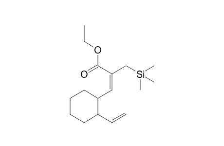 (E)-2-Trimethylsilanylmethyl-3-((1S,2S)-2-vinyl-cyclohexyl)-acrylic acid ethyl ester