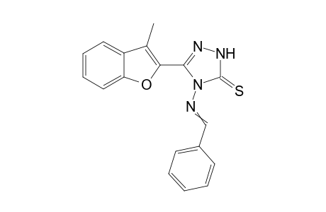 4-(Benzylideneamino)-5-(3-methylbenzofuran-2-yl)-4H-1,2,4-triazole-3-thione