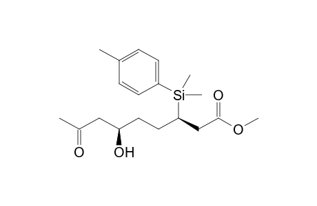 (3R,6R)-Methyl 3-[dimethyl(4-methylphenyl)silyl]-6-hydroxy-8-oxononanoate