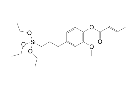 2-methoxy-4-(3-(triethoxysilyl)propyl)phenyl (E)-but-2-enoate