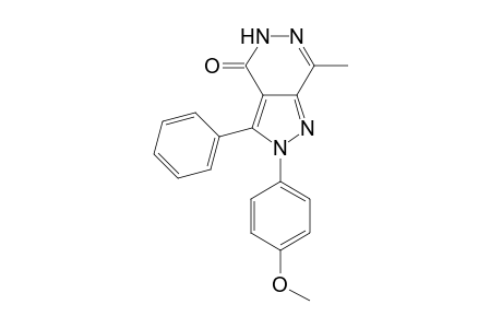 7-Methyl-2-(4-methoxyphenyl)-3-phenyl-4,5-dihydro-2H-pyrazolo[3,4-d]-pyridazin-4-one