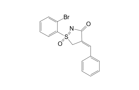 (Z)-4-Benzylidene-1-(2-bromophenyl)-4,5-dihydro-3H-1.lambda.6-isothiazol-3-one-1-oxide
