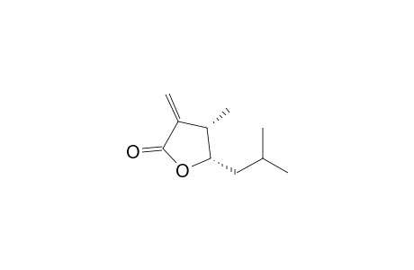 cis-(+-)-3-Methyl-2-methylene-4-(2-methylpropyl)-.gamma.-butyrolactone