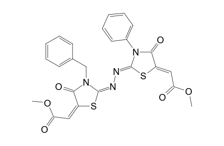 Methyl (Z)-2-((E)-3-Benzyl-2-{(E)-[(Z)-5-(2-methoxy-2-oxoethylidene)-4-oxo-3-phenylthiazolidin-2-ylidene]hydrazono}-4-oxothiazolidin-5-ylidene)acetate