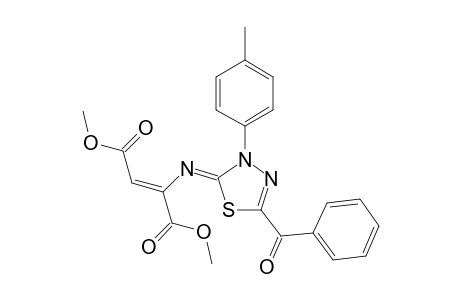 5-benzoyl-3-(p-methylphenyl)-2[[(Z)-1,2-bis(methoxycarbonyl)vinyl]imino]-2,3-dihydro-1,3,4-thiadiazole