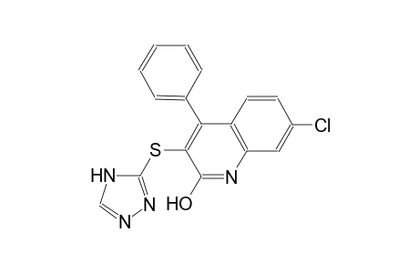 7-chloro-4-phenyl-3-(4H-1,2,4-triazol-3-ylsulfanyl)-2-quinolinol