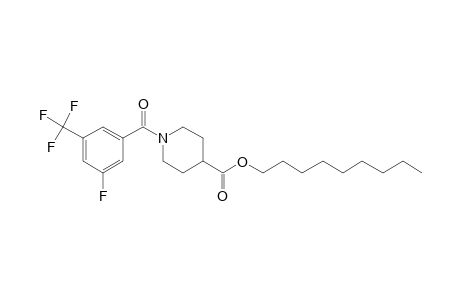 Isonipecotic acid, N-(3-fluoro-5-trifluoromethylbenzoyl)-, nonyl ester