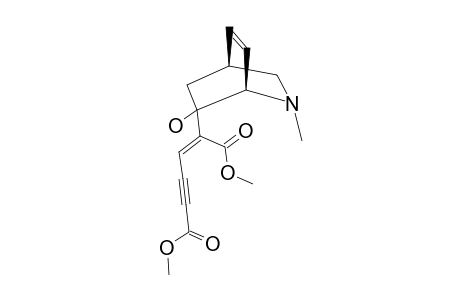 1-METHYL-7-HYDROXY-7-(1,4-DICARBOMETHOXY-1-BUTEN-3-INE)-ISOQUINUCLIDENE