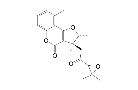 CYClOISOBrACHYCONMARINONE-EPOXIDE;TRANS-2,3-DIHYDRO-2,3,9-TRIMETHYL-3-(2-KETO-3,4-EPOXY-4-METHYLPENTYL)-4H-FURO-[3,2-C]-[1]-BENZOPYRAN-4-ONE