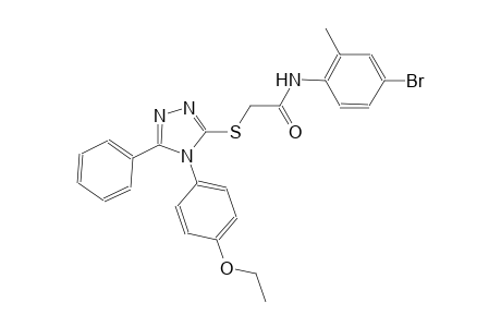 N-(4-bromo-2-methylphenyl)-2-{[4-(4-ethoxyphenyl)-5-phenyl-4H-1,2,4-triazol-3-yl]sulfanyl}acetamide