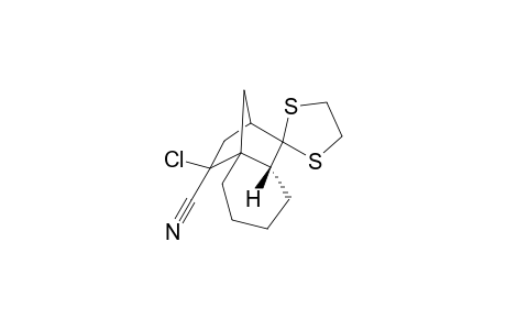 6-Chloro-6-cyano-1,2-tetramethylene-2(R)-bicyclo[2.2.1]heptaen-3-one dithioacetal