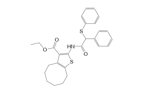 ethyl 2-{[phenyl(phenylsulfanyl)acetyl]amino}-4,5,6,7,8,9-hexahydrocycloocta[b]thiophene-3-carboxylate