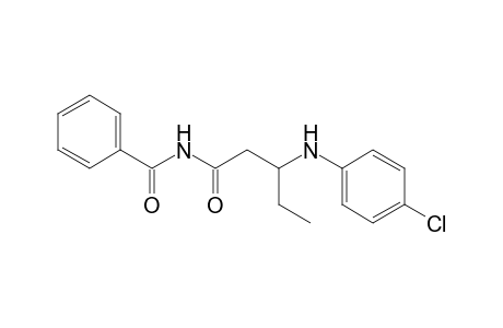 N-[3-(4-Chloro-phenylamino)-pentanoyl]-benzamide