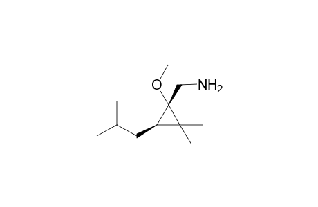 cis- and trans-2,2-Dimethyl-3-(2-methyl-1-propyl)-1-methoxycyclopropanemethanamine