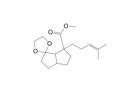 Methyl 8,8-ethylenedioxy-2-(4-methyl-3-pentenyl)bicyclo[3.3.0]octane-2-carboxylate