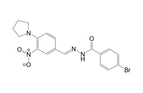 benzoic acid, 4-bromo-, 2-[(E)-[3-nitro-4-(1-pyrrolidinyl)phenyl]methylidene]hydrazide