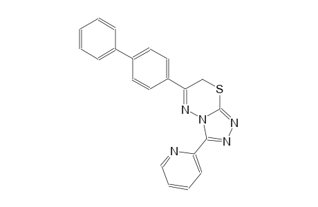 6-[1,1'-biphenyl]-4-yl-3-(2-pyridinyl)-7H-[1,2,4]triazolo[3,4-b][1,3,4]thiadiazine