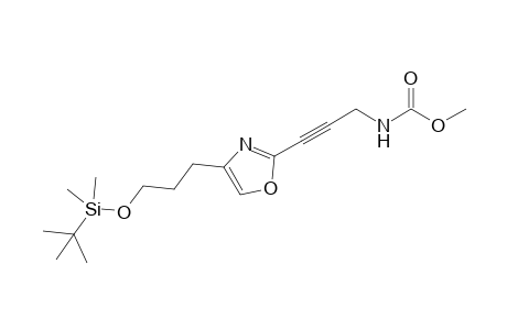 Methyl N-[3-[4-[3-[tert-butyl(dimethyl)silyl]oxypropyl]-1,3-oxazol-2-yl]prop-2-ynyl]carbamate