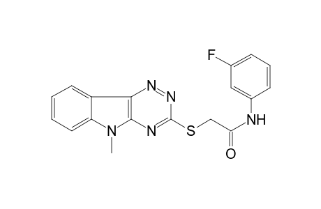 N-(3-Fluoro-phenyl)-2-(9-methyl-9H-1,3,4,9-tetraaza-fluoren-2-ylsulfanyl)-acetamide