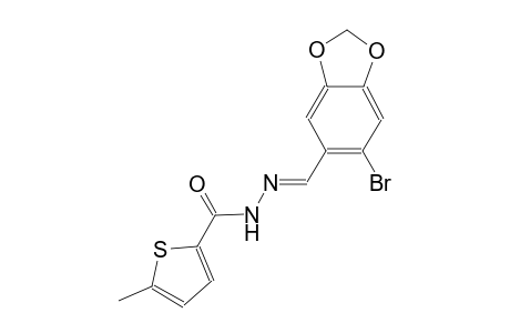 N'-[(E)-(6-bromo-1,3-benzodioxol-5-yl)methylidene]-5-methyl-2-thiophenecarbohydrazide