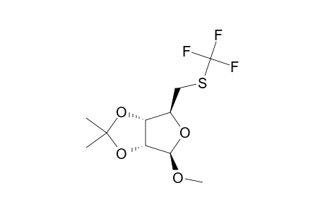 METHYL-2,3-O-ISOPROPYLIDENE-5-THIO-5-S-TRIFLUOROMETHYL-BETA-D-RIBOFURANOSIDE
