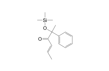 2-Phenyl-2-((trimethylsilyl)oxy)-4-hexen-3-one
