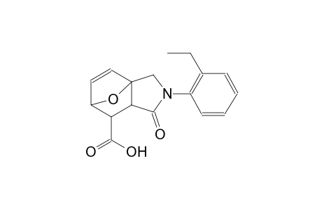 3-(2-ethylphenyl)-4-oxo-10-oxa-3-azatricyclo[5.2.1.0~1,5~]dec-8-ene-6-carboxylic acid