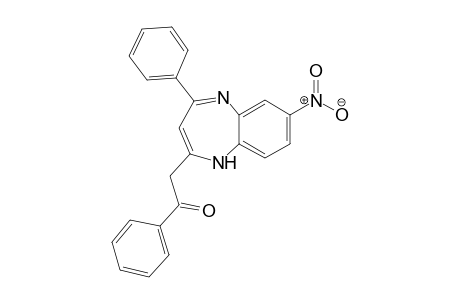 Ethanone, 2-(7-nitro-4-phenyl-1H-1,5-benzodiazepin-2-yl)-1-phenyl-