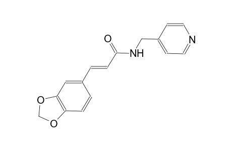 (2E)-3-(1,3-benzodioxol-5-yl)-N-(4-pyridinylmethyl)-2-propenamide
