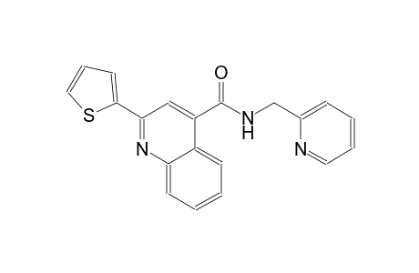 4-quinolinecarboxamide, N-(2-pyridinylmethyl)-2-(2-thienyl)-